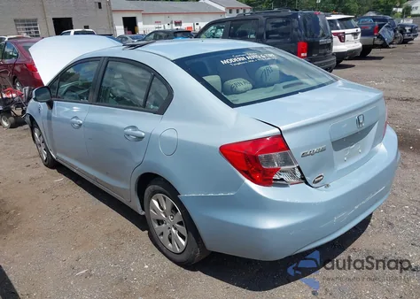 2012 Honda Civic Lx from USA, damaged, VIN 2HGFB2F52CH596040